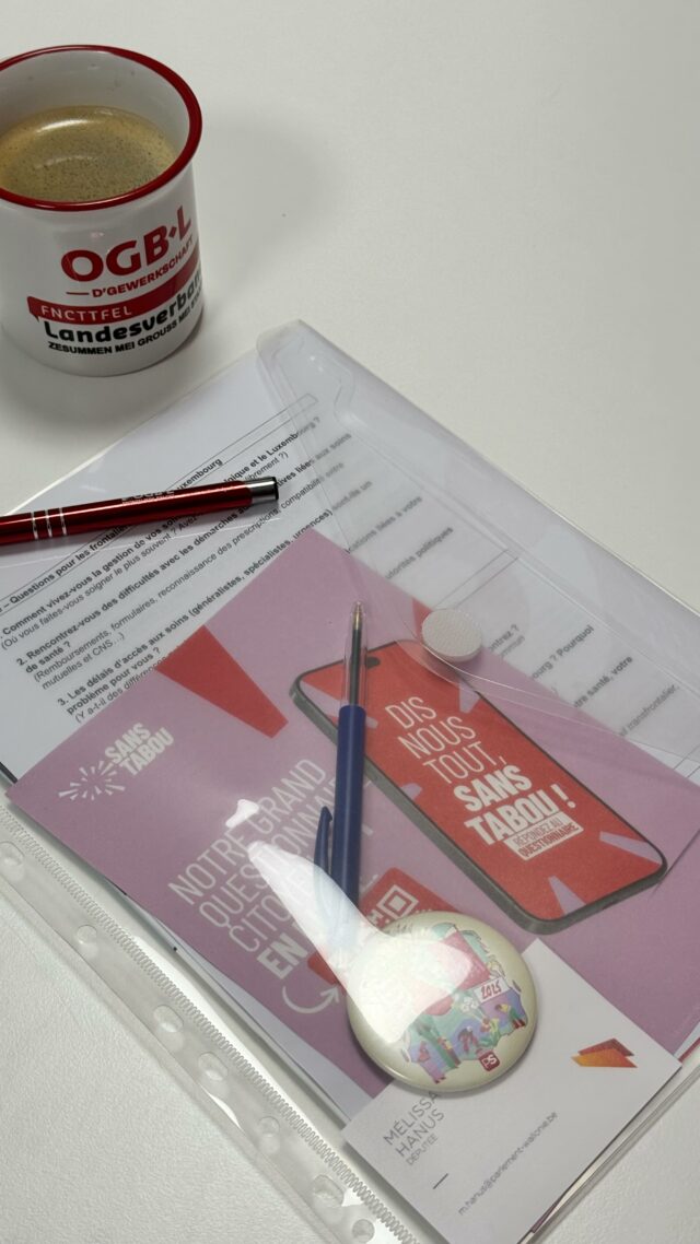 🎥 Réunion sans tabou à WiltzAvec l’OGBL, nous avons organisé un moment d’échange pour donner la parole aux frontaliers belges travaillant au Luxembourg.🤝 Ensemble, nous avons abordé sans filtre les difficultés concrètes en matière de santé et mobilité :➡️ pénurie de médecins➡️ accès aux soins➡️ mobilité transfrontalièreMerci aux participantes et participants pour leurs témoignages précieux. Cette réalité mérite d’être entendue et défendue.#ProvinceDeLuxembourg #luxembourgbelge #belgianluxembourg #belgique #wallonie #wallonia #luxembourg #frontaliers #santé #health