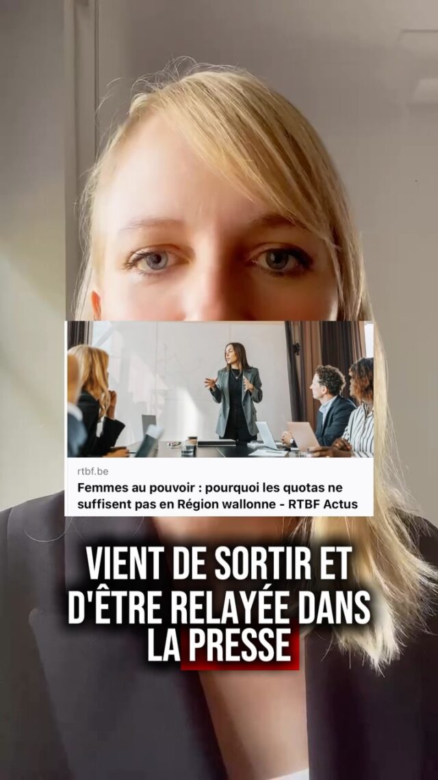 ⚖️ Faire progresser l’égalité en politique locale, c’est aussi revoir concrètement la manière dont nos communes fonctionnent.

🗞️ L’article de la RTBF met en lumière un constat important : les quotas ont permis de faire progresser la présence des femmes, mais ils ne suffisent pas à lever tous les obstacles à leur participation politique.

Horaires des réunions, organisation du travail communal, conciliation avec la vie familiale, pratiques parfois sexistes… Ces réalités peuvent encore limiter l’engagement et l’exercice des mandats.

🏛️ C’est notamment pour ces raisons que je vais porter au Parlement wallon deux propositions de décrets nous permettant de travailler sur les axes suivants : l’organisation du travail communal pour favoriser une participation plus équilibrée des femmes et des hommes, et inscrire l’égalité parmi les objectifs précis dans le Plan stratégique transversal.

L’égalité en politique locale, ce n’est pas seulement une question de représentation. 

C’est aussi une question de conditions concrètes d’exercice du mandat.

#Égalité #Parité #FemmesEnPolitique #PolitiqueLocale #Wallonie Communes