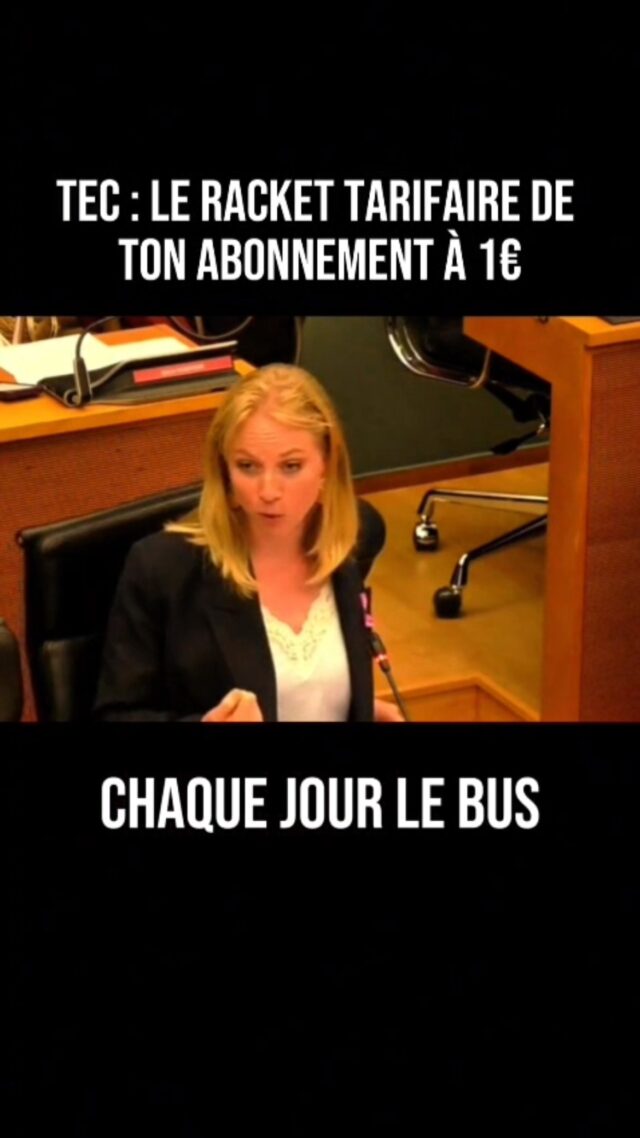 La meilleure… ou plutôt la pire de l’année ! 🥇
👉 Pour te convaincre de prendre plus le bus, le gouvernement MR–Les Engagés a trouvé la solution : augmenter les tarifs des TEC 🤡
Avec eux, même prendre le bus devient un luxe.
Dès 2027, ton abonnement passera de 1€ à 384€, c’est 30X PLUS CHER ! 
Moins dans le portefeuille, plus dans leurs caisses. Merci le Gouvernement MR/Engagés. 
#TEC #MR #LesEngagés #racket